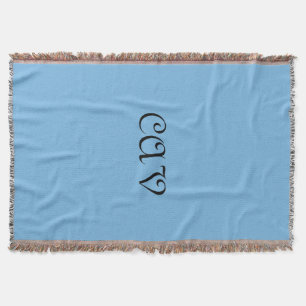 Cornflower Blue  Throw Blanket