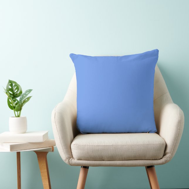 Cornflower Blue Throw Pillows (Chair)