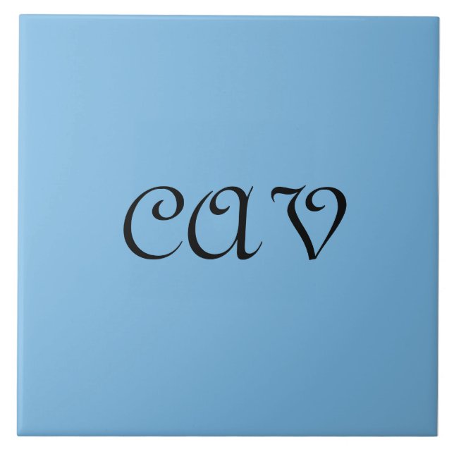 Cornflower Blue  Tile (Front)