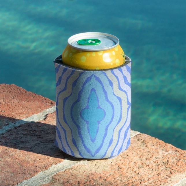 Cornflower Complimentary Colours Shabby Chic Desig Can Cooler (In Situ Pool)