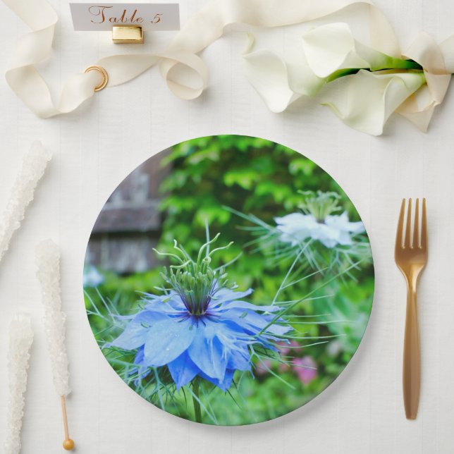 Cornflower Paper Plate (Wedding)
