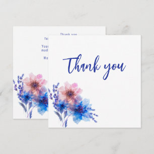 💍 Cornflowers and Lavender Bliss Thank You Card