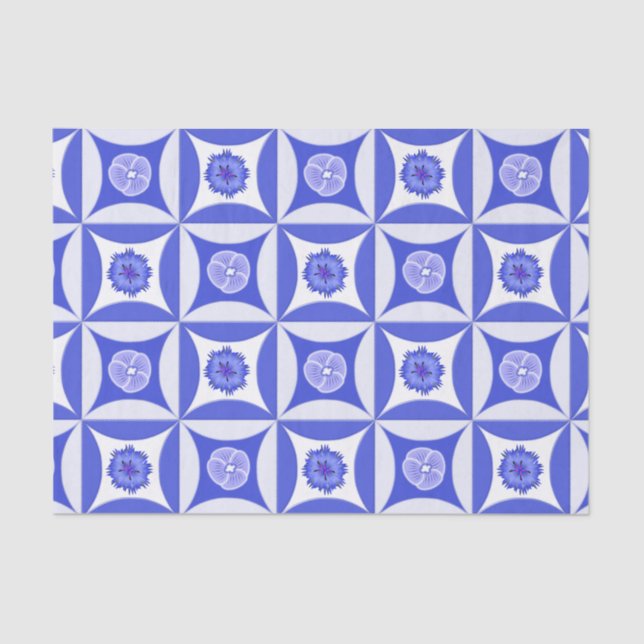 Cornflowers and Speedwells in the Barn Door Tissue Paper (Front)