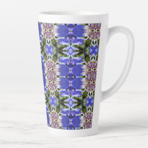 CORNFLOWERS PATTERN LATTE MUG