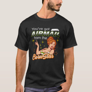 Cornhole Airmail Toss Like a Boss Cornstar T-Shirt