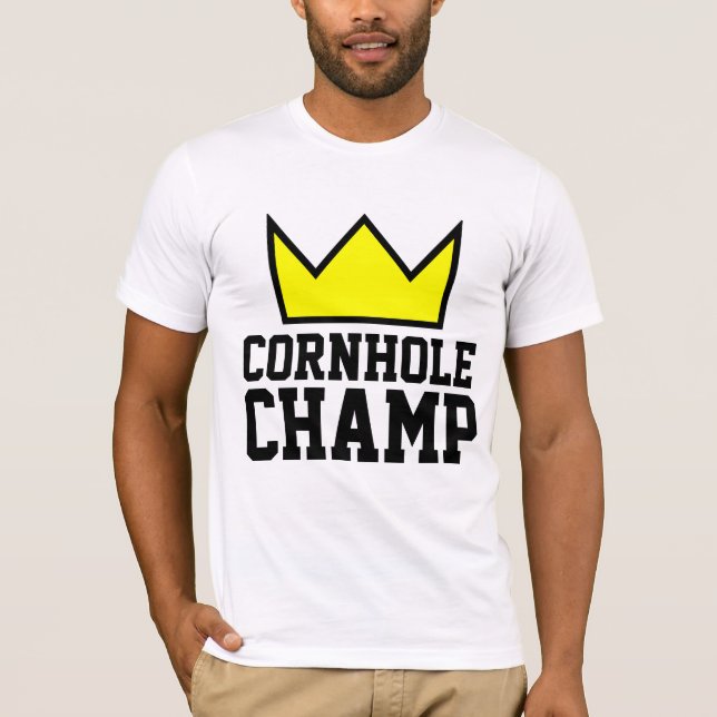 CORNHOLE CHAMP T-shirts & tank tops (Front)