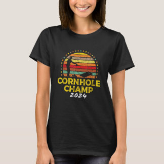 Cornhole Champion 2024 Cornhole Bags Tournament Wi T-Shirt