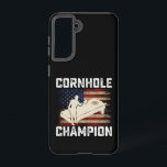 Cornhole Champion American Flag USA 4th OF July  Samsung Galaxy Case<br><div class="desc">Cornhole Champion American Flag USA July 4th Cornhole</div>
