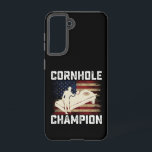 Cornhole Champion American Flag USA 4th OF July  Samsung Galaxy Case<br><div class="desc">Cornhole Champion American Flag USA July 4th Cornhole</div>