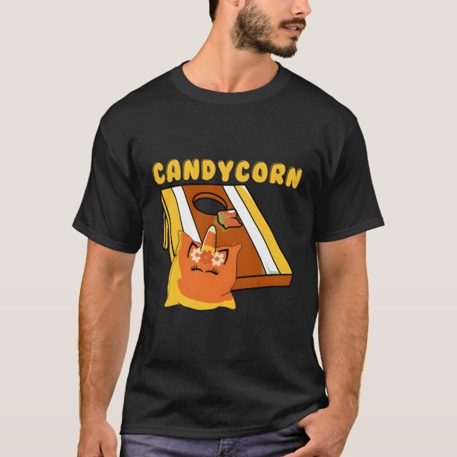 Cornhole Corn Hole Candycorn T-Shirt (Front)