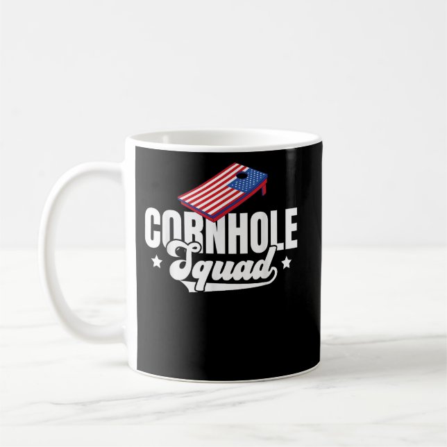 Cornhole Corn Star Tee Cornhole Tee Coffee Mug (Left)