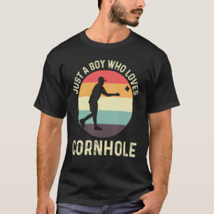 Cornhole Designs For Boys Kids Bean Bag Toss Pla T-Shirt