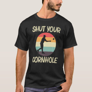 Cornhole Designs For Men Women Bean Bag Toss Playe T-Shirt