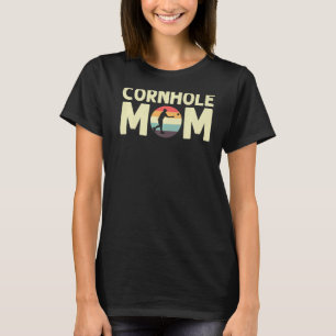 Cornhole Designs For Mom Women Bean Bag Toss Playe T-Shirt