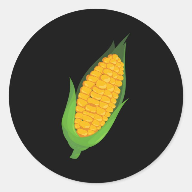 Cornhole For Corn On The Cob Classic Round Sticker (Front)