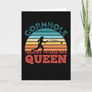 Cornhole Gift for Women - Cornhole Queen Card