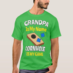 Cornhole Grandpa Blind Hole Funny Game T-Shirt
