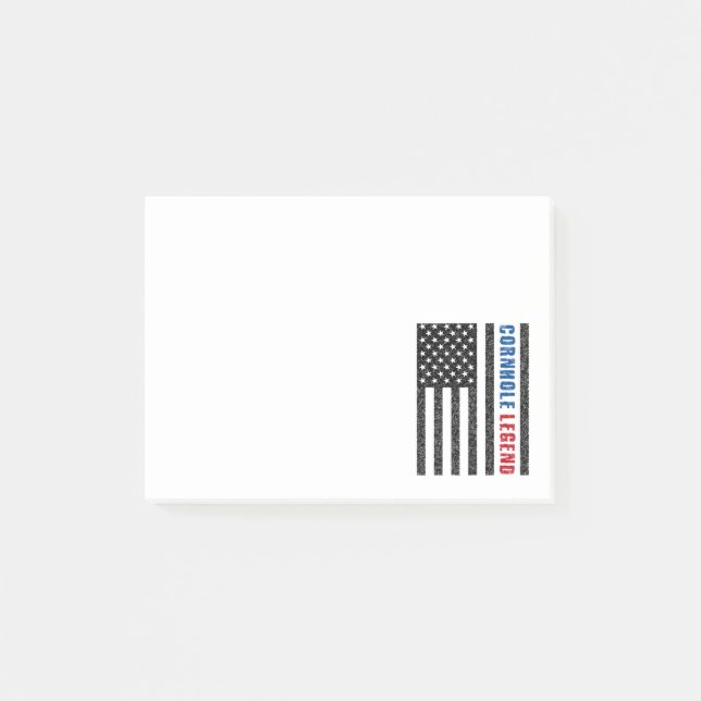 Cornhole Legend USA Post-it Notes (Front)