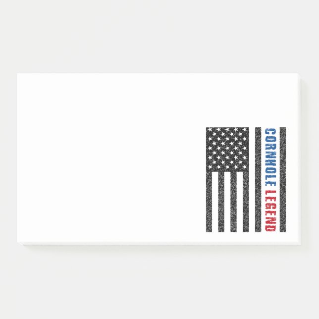 Cornhole Legend USA Post-it Notes (Front)