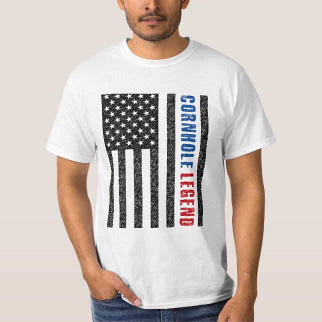 Cornhole Legend USA T-Shirt (Front)