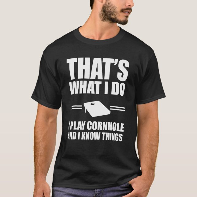 Cornhole Player Outfit Love Sack Toss T-Shirt (Front)