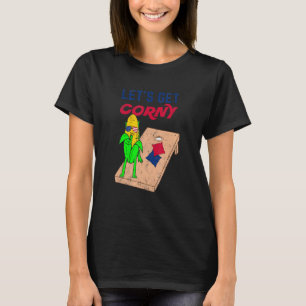 Cornhole Pun Let's Get Corny T-Shirt