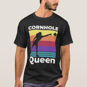 Cornhole Queen Cornhole Mom Cornhole Champion Corn T-Shirt