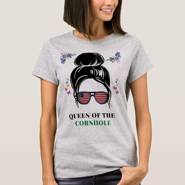 Cornhole Queen T-Shirt (Front)
