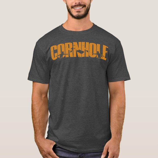 Cornhole Sack Toss Game Funny Cornhole Player  T-Shirt (Front)