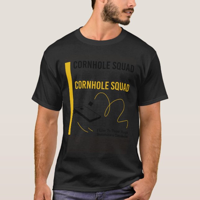 Cornhole Squad Ironique Dit Hobby Sports Pullover (Devant)