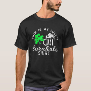 Cornhole St Patrick's Day This Is My Lucky Cornhol T-Shirt