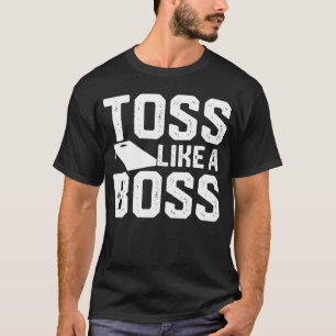 Cornhole Toss Like a Boss Retro Style Cornhole T-Shirt