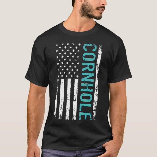 Cornhole Usa  T-Shirt (Front)