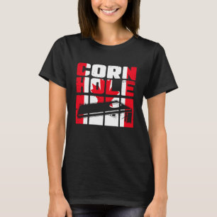 Cornhole vintage Canada flag Canadian Maple Leaf T-Shirt