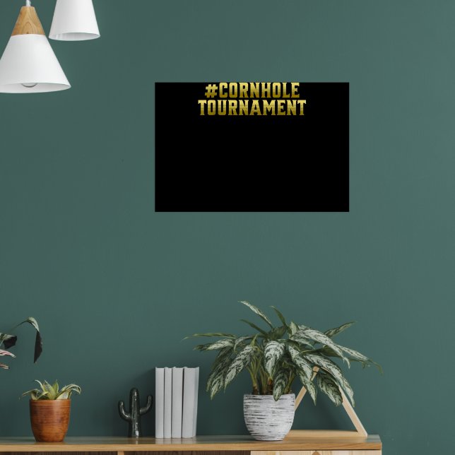 cornholetournament Funny Cornhole Poster (Living Room 1)