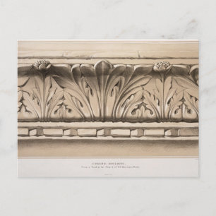 Cornice Moulding, From a Tomb in the Church of S.S Postcard