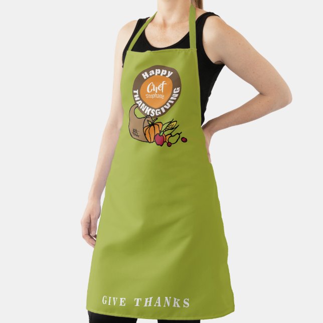 Cornicopia Thanksgiving | Personalized Holiday Apron (Insitu)