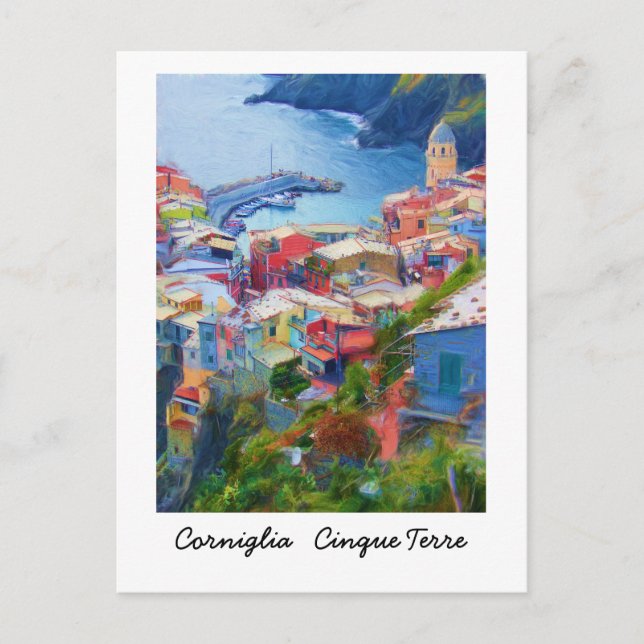 Corniglia Cinque Terre Italy Postcard (Front)