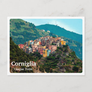 CORNIGLIA - Cinque Terre - Liguria - panorama - Postcard