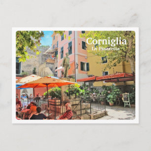CORNIGLIA - Cinque Terre - Liguria - PIAZZETTA - Postcard