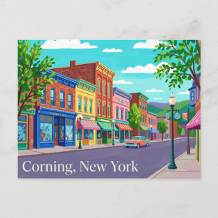 Corning, New York, USA Postcard