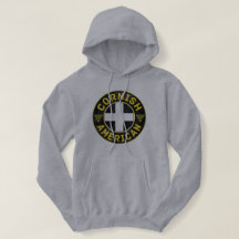 Cornish American Flag Hooded Top