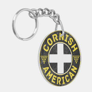 Cornish American Flag Keychain