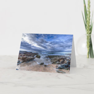  Cornish Beach Breaking Waves Card