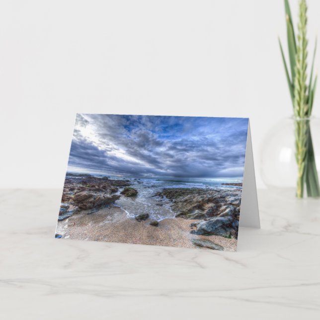  Cornish Beach Breaking Waves Card (Front)