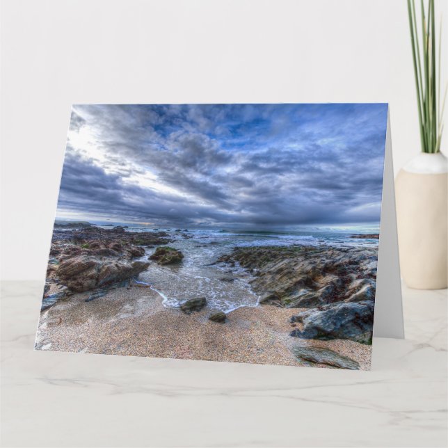  Cornish Beach Breaking Waves Card (Front)