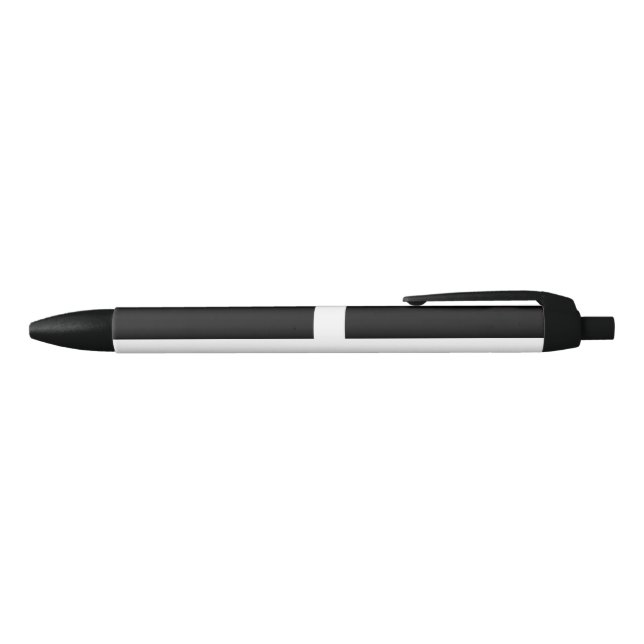 Cornish Flag (Cornwall) (County of England, UK) Black Ink Pen (Top)
