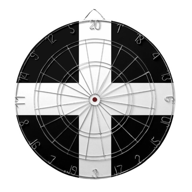 Cornish Flag (Cornwall) (County of England, UK) Dartboard (Front)