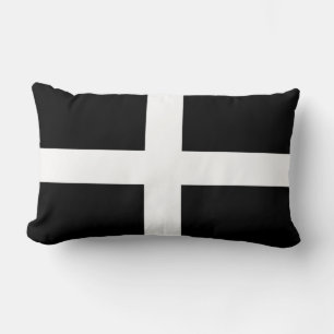 Cornish Flag (Cornwall) (County of England, UK) Lumbar Pillow