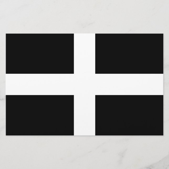 Cornish Flag (Cornwall) (County of England, UK) Stationery (Front)